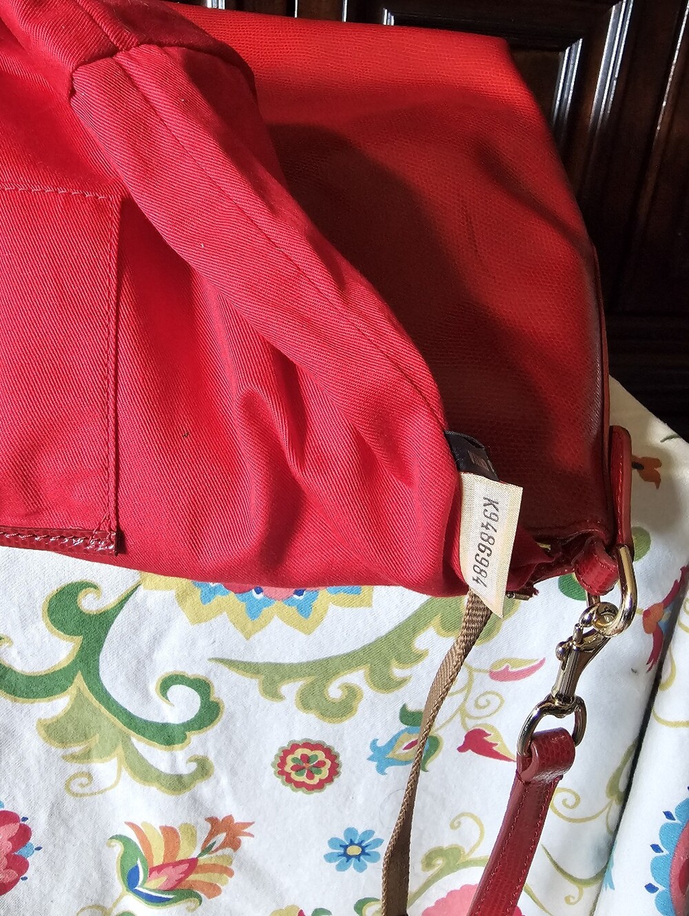 Dooney & Bourke Red Leather Handbag - Picture 9 of 9